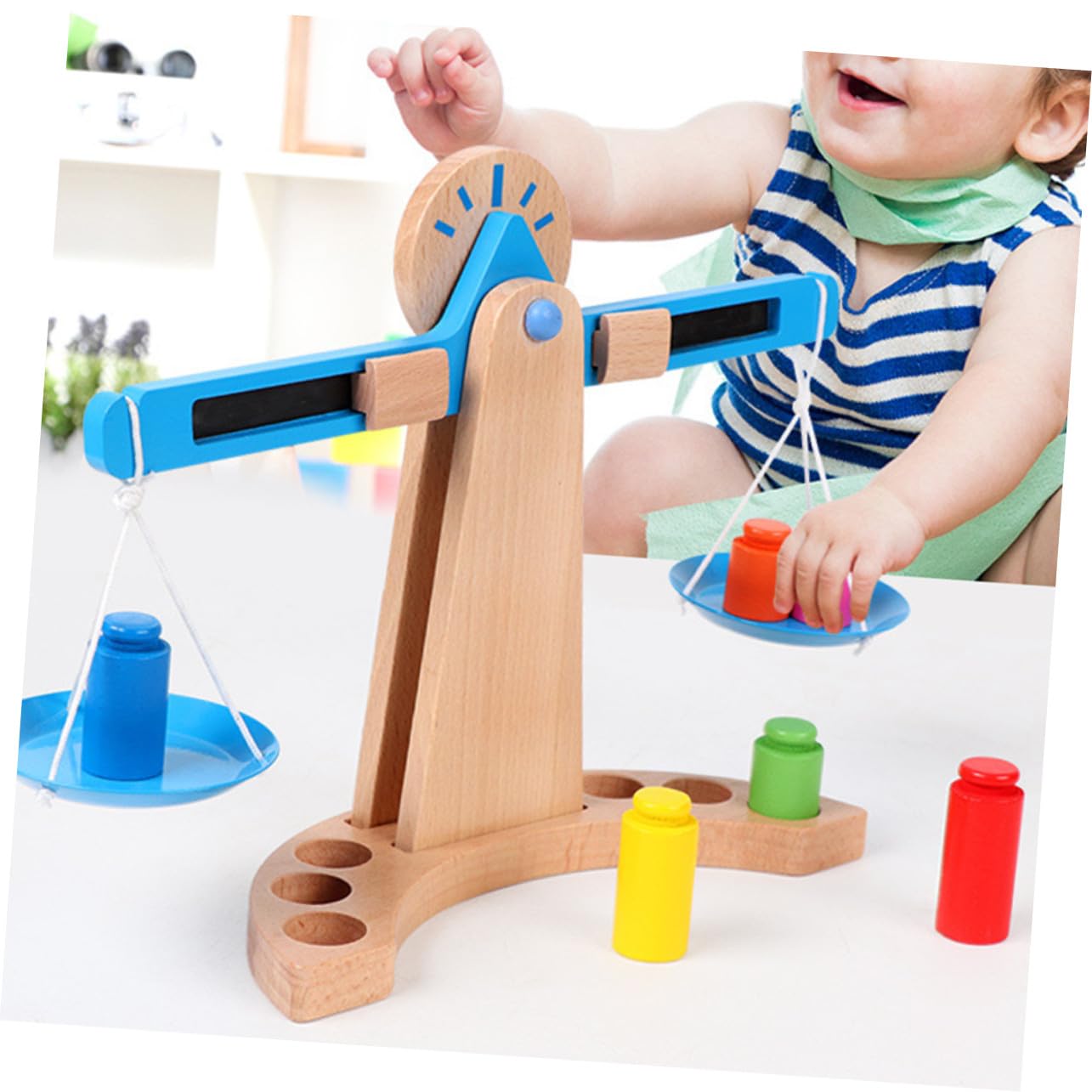de Madera Educativa para Juguete de Cálculo Temprano con Diseño Seguro y Superficie para Desarrollar Habilidades Matemáticas y Comprensión del Equilibrio Aprendizaje
