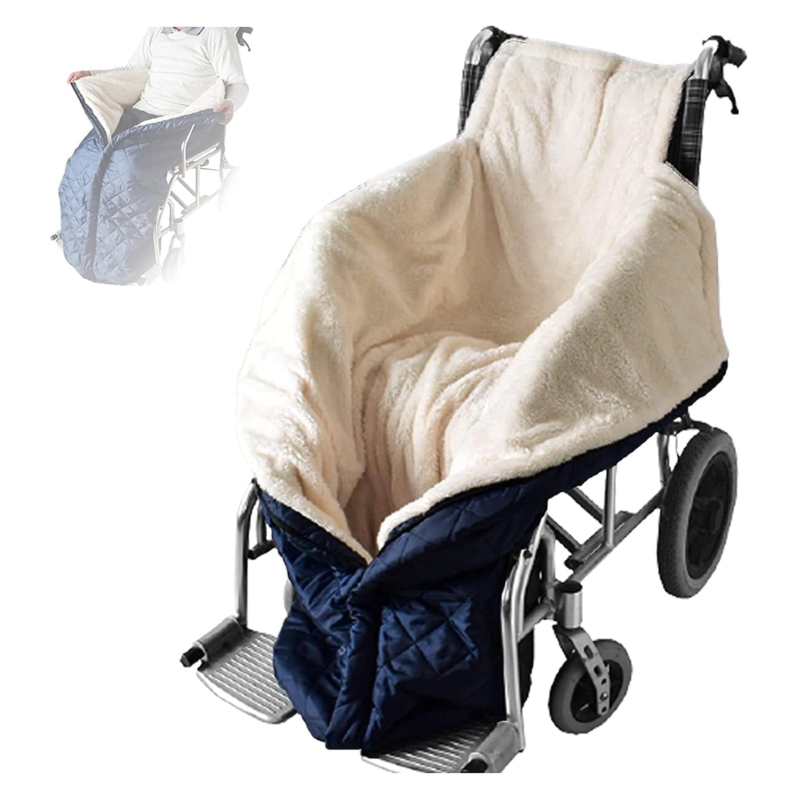Manta Para Silla De Ruedas, Impermeable, Con Forro Polar, Funda Acogedora Para Silla De Ruedas, Funda Para Silla De Ruedas Para Adultos, Funda Acogedora Para Silla De Ruedas, Fundas Cálidas Y Acogedo