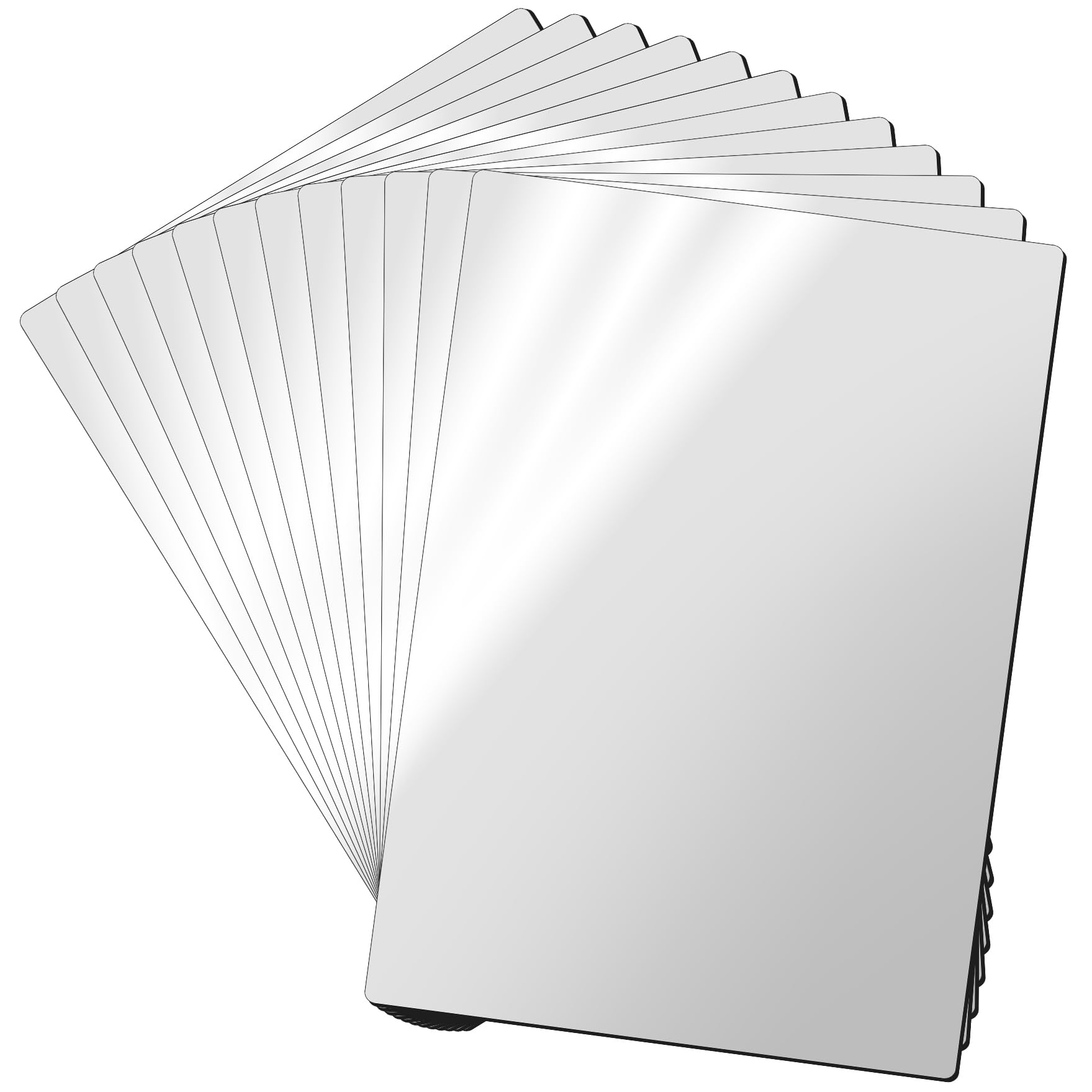 LLPT Carta Magnetica Stampabile 21 cm x 30 cm Foglio Magnetica 12 Fogli | Pellicola Magnetica Carta Lucida per Stampante a Getto d'inchiostro per Foto Cartelli Artigianali Frigorifero