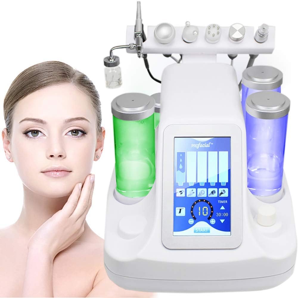 GXJ 6 in 1 Vacuum Suction Blackhead Beauty Machine Acne Removal Water Hydro-Dermabrasion Facial Sprayer Moisturing Rejuvenation Skin Machine