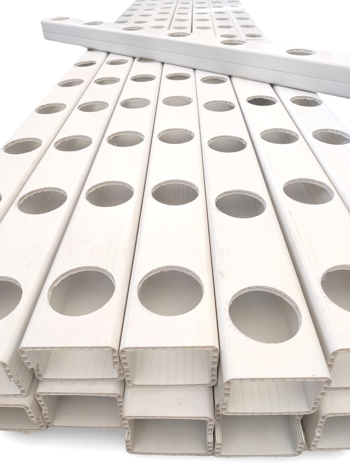 WE Hydroponics NFT Channels 10ft Length- Set of 6pc, Openable, Rectangular, uPVC, Lead Free, Size : 100mmx80mmx3000mm Each pc with End caps-image-13