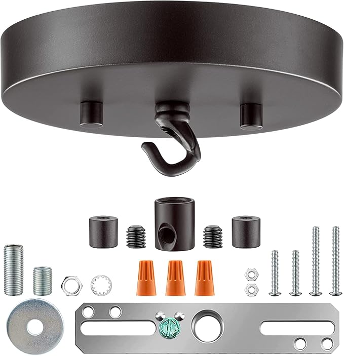 Qc Ceiling Light Canopy Kit 6 inch, Light Fixture Cover Plate for