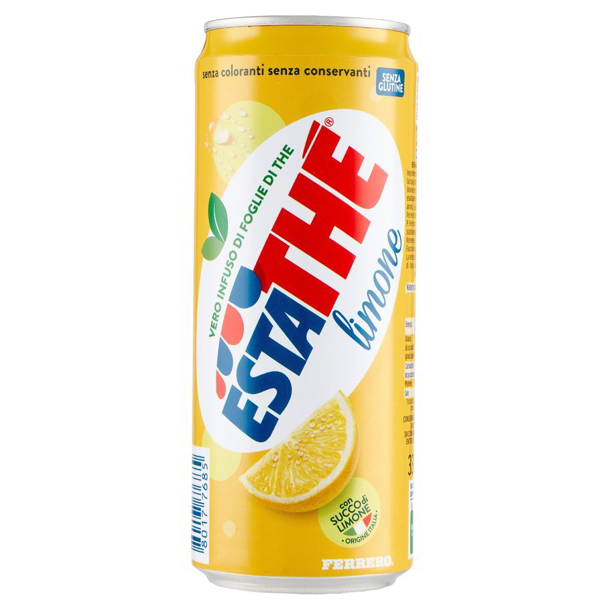 Estathe Tè freddo al Limone Té frío Estathe Limón 48 latas de 330 ml + Italian Gourmet polpa 400g
