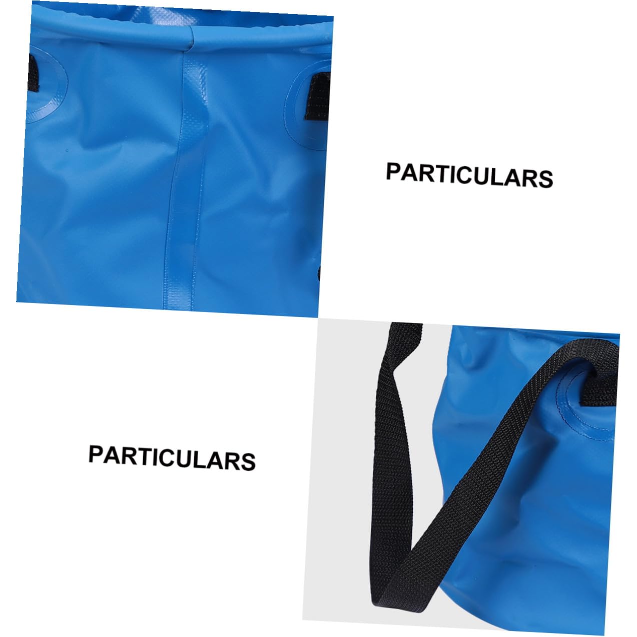 DECHOUS Secchio Richiudibile 10l Blu, Leggero per Campeggio