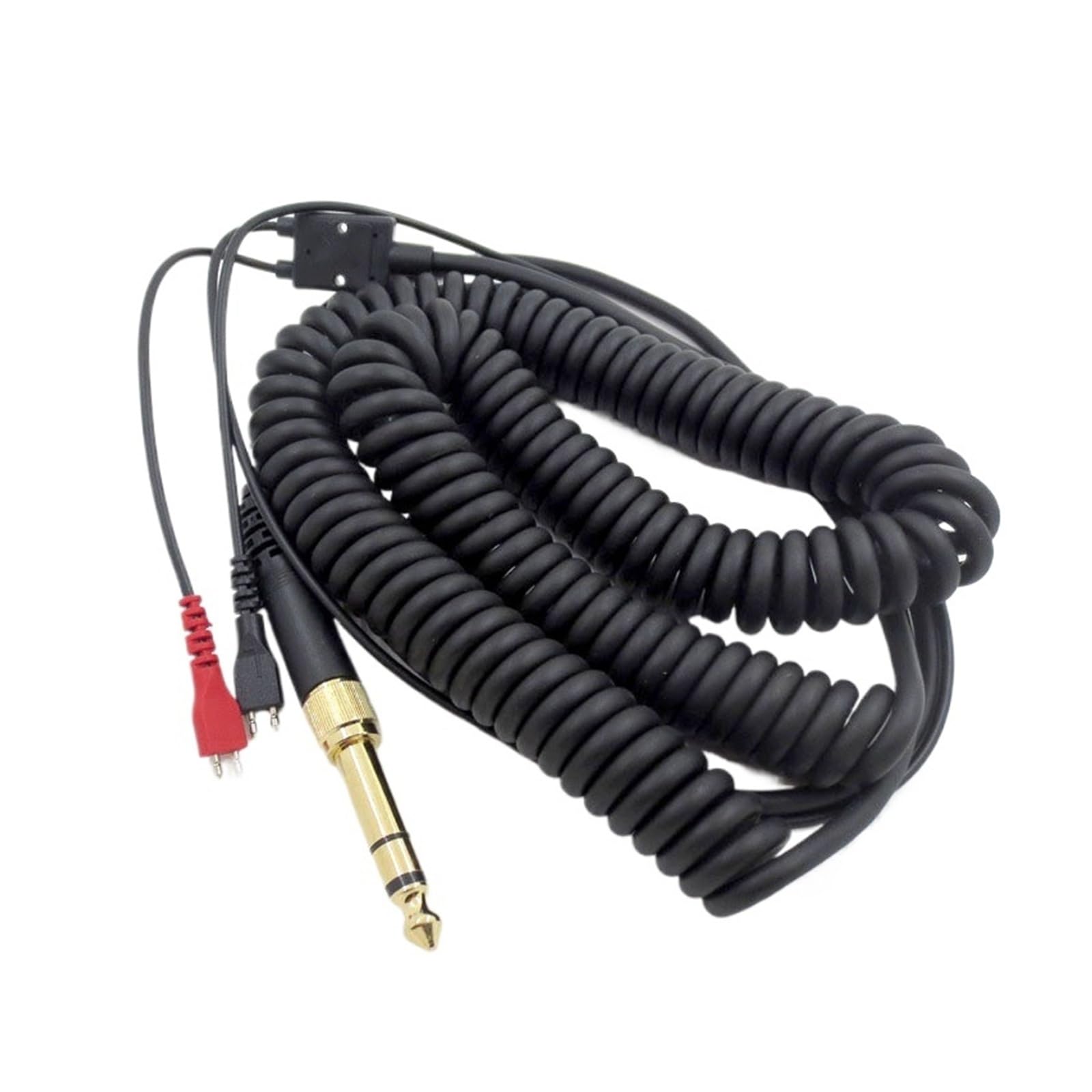 Genérico Cable for auriculares HD25 HD560 HD540 HD480 HD430 414 HD250, adaptador de repuesto, auriculares con resorte en espiral