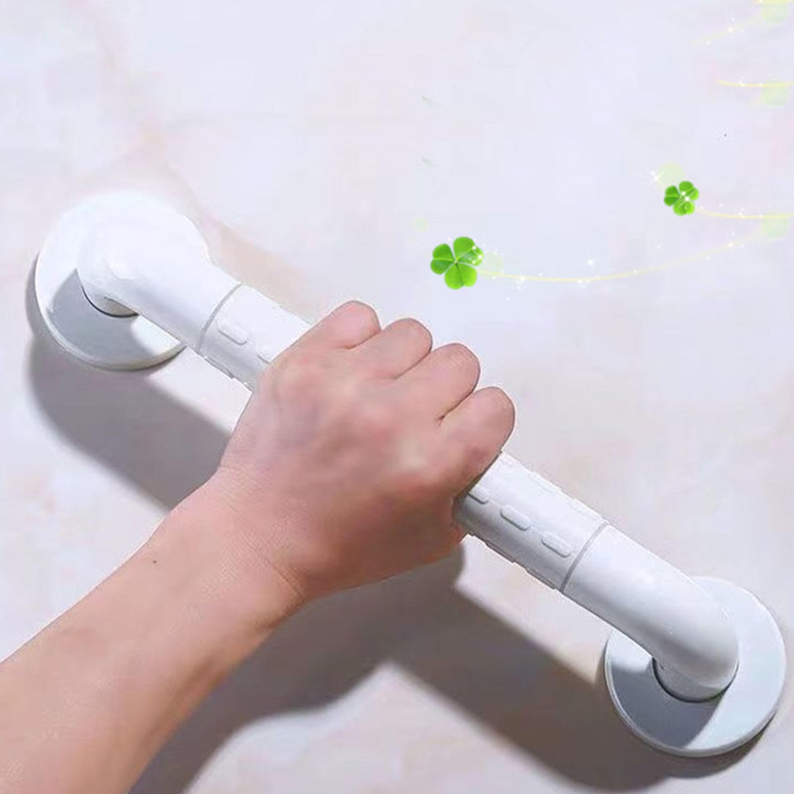 Maniglione da Bagno Disabili Sicurezza Maniglie per Vasca da Bagno Acciaio Inossidabile Antiscivolo per di Sostegno Disabili Anziani Gravida Bambini e Persone con Mobilità Ridotta,White-80cm