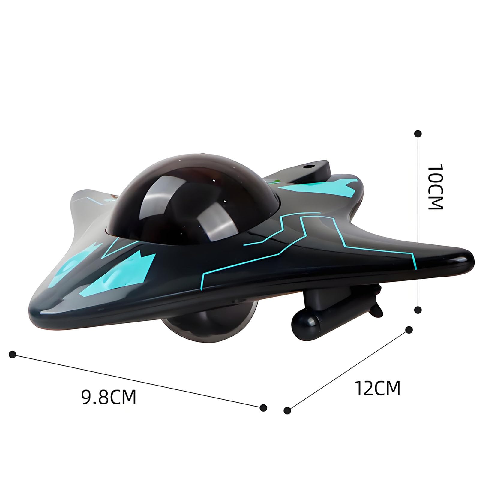 Drone submarino, Conectividad inalámbrica, Control de aplicación inteligente, Transmisión de imagen en tiempo real 1080p HD, Equipado con luz led, para exploración submarina y juguetes para adultos