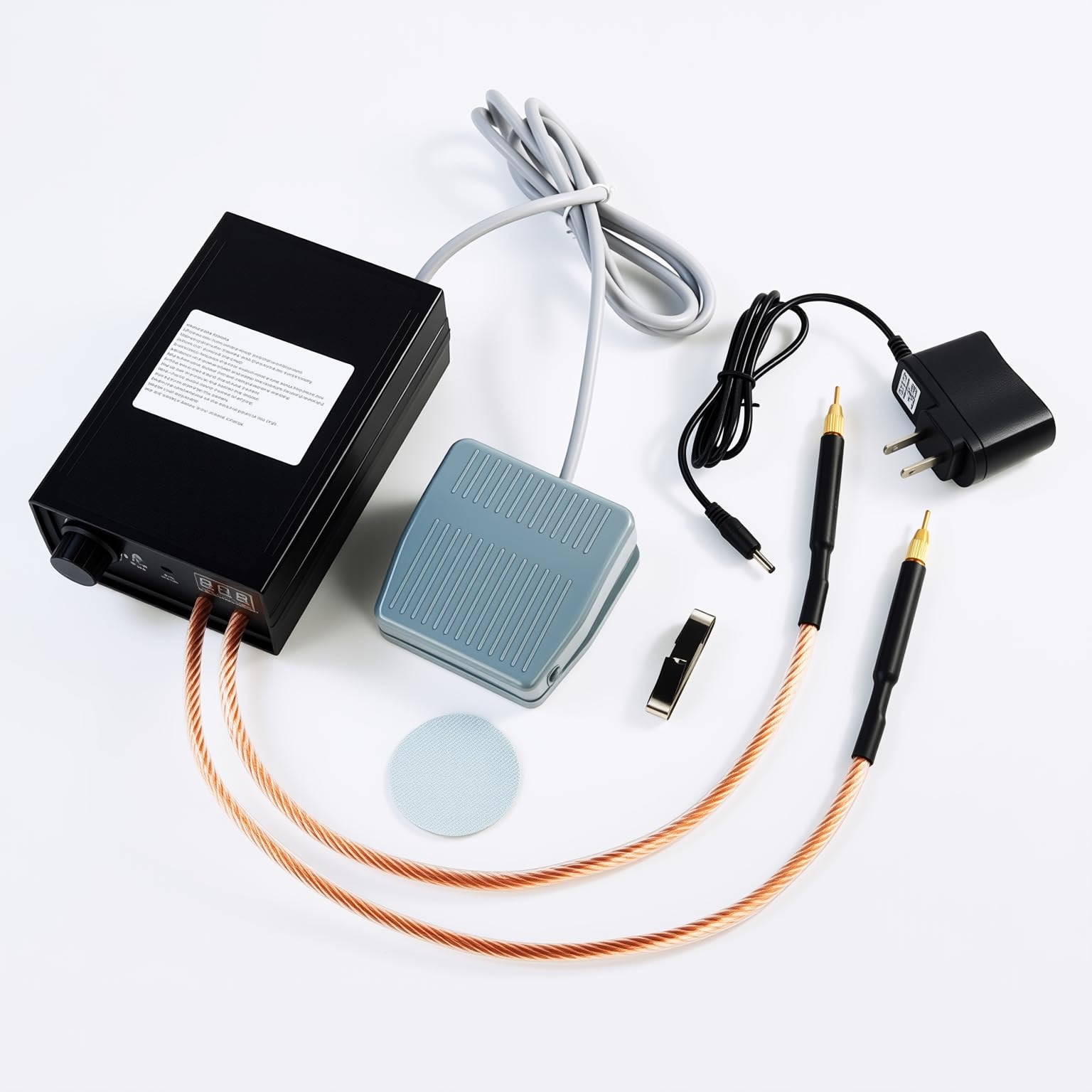 Hosyond Soldador por puntos de batería de mano de 8000 W, kit de máquina de soldadura portátil de bricolaje, soldador por puntos de alta potencia con tira de níquel para batería 18650