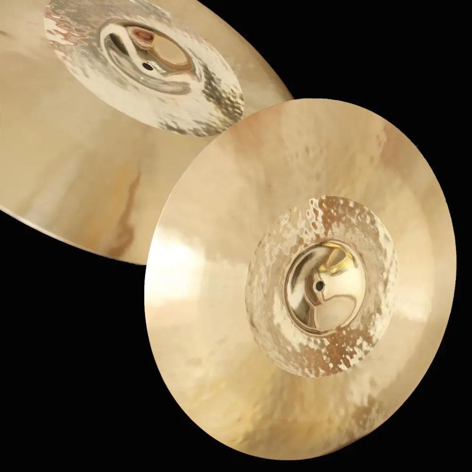 Piatti da 45,7 cm, realizzati a mano, in lega di bronzo, strumento a percussione per batteria, qualità professionale con design flip-top per un facile accesso