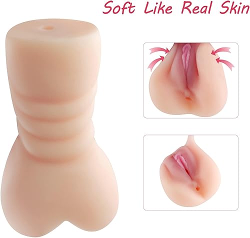 Miniatura 4 de Masturbador masculino de bolsillo con ano apretado, vagina realista 3D para hombres