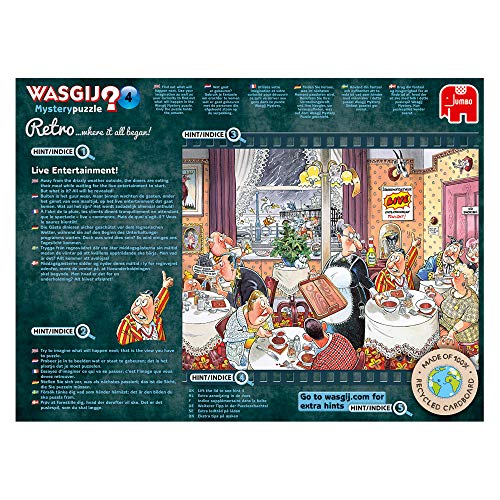 Jumbo Spiele Wasgij Retro Mystery 4 Live Unterhaltung - Puzzle 1000 Teile – Ansicht 3