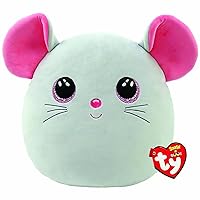 TY - Morbido Peluche Cuscino - Squish a Boos - Topo - Grigio
