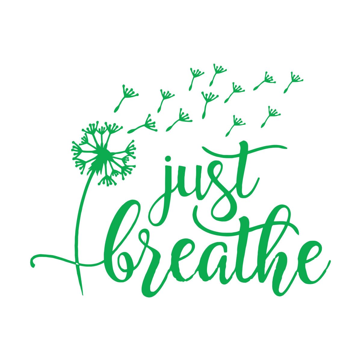 Just Breathe Dandelion Home Wall Decor Decal Stickers Bedroom Living Room Wallpaper Small - 32x42cm โ image 1