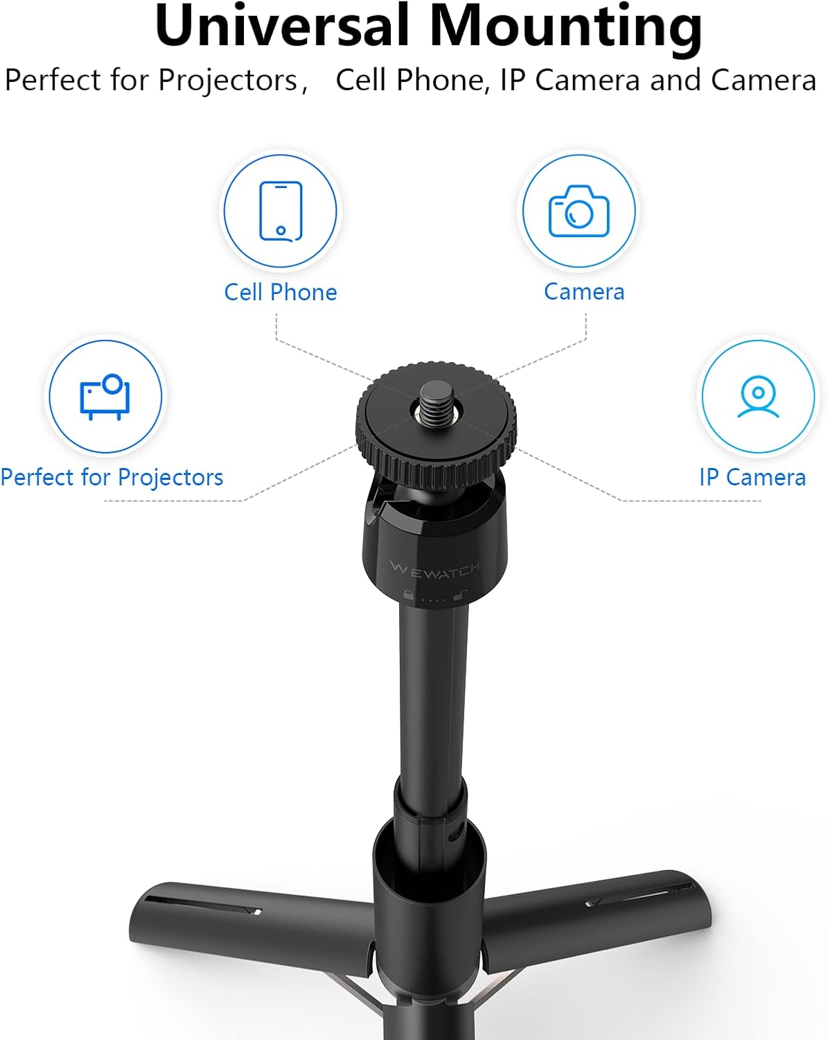 PS101 Tripod Stand with universal mounting options