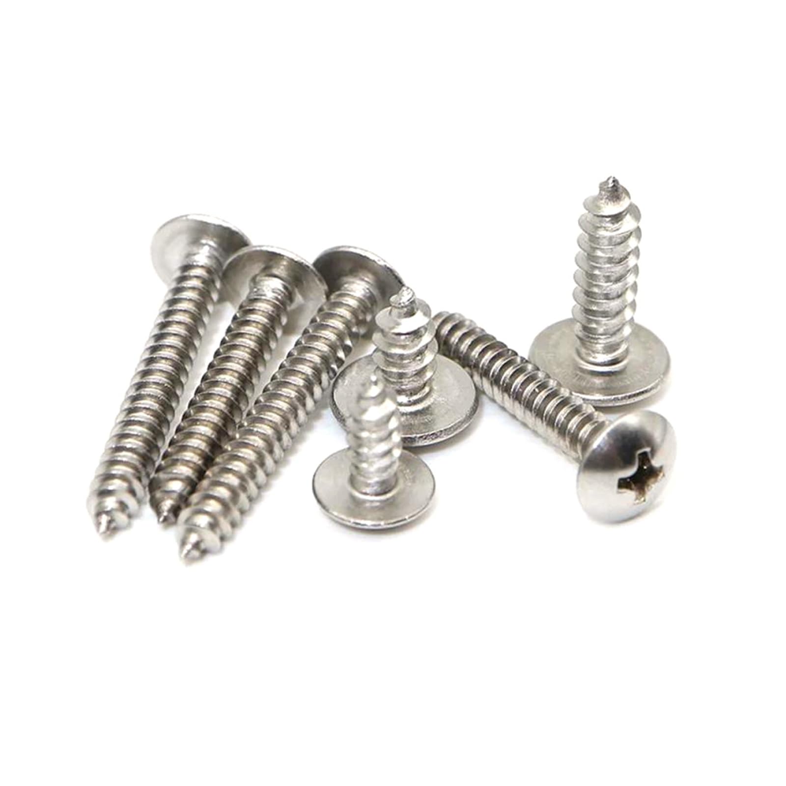 Viti autofilettanti 20 Viti autofilettanti for Legno a Testa di Fungo con Intaglio a Croce in Acciaio Inossidabile M3/M3.5/M4/M5/M6, M4x75mm(M4x35mm)