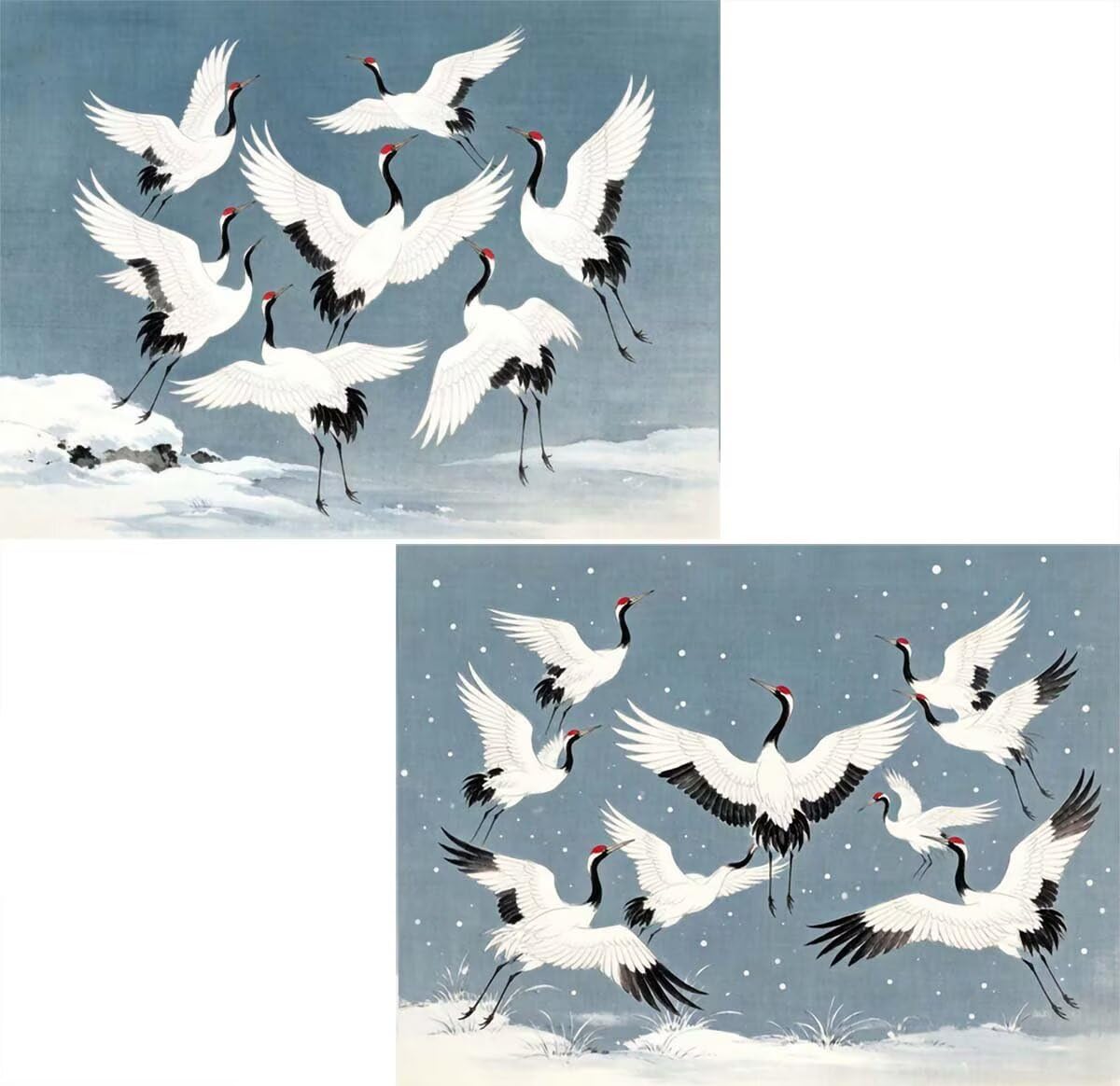 Bird zestaw 2 sztuk diamentowych obrazów 5D dla dorosłych, 95 x 70 cm, L