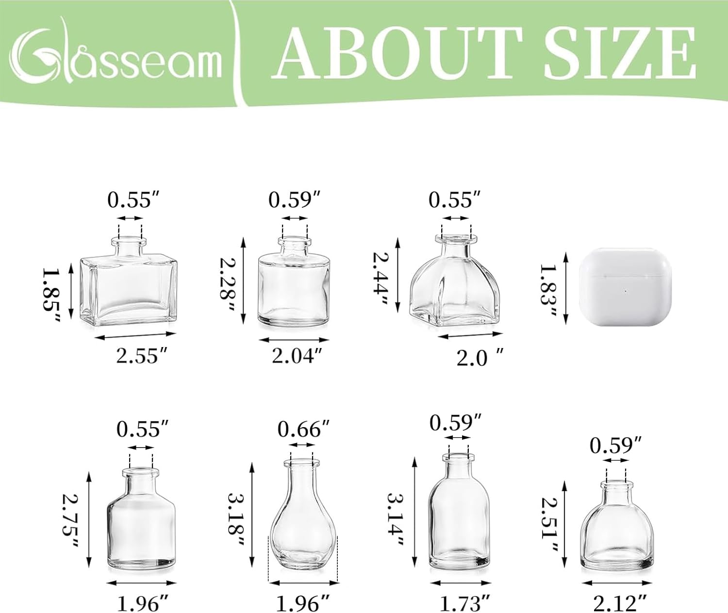 Glasseam Clear Glass Vases for Centerpieces: Mini Flower Vase Set 28Pcs Bud Vases in Bulk - Modern Small Vases for Home Room Wedding Party Dining Table Center Decor - Image 3