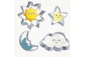 Moon Star Cloud Cookie Cutters: Elevate Your Baking with Stainless Steel Precision
