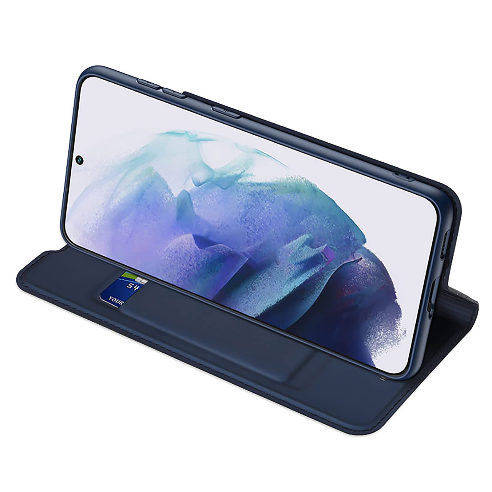 Galaxy S22/ S22 Plus/S22 Ultra Coque Flip Case Phone Case en Cuir PU TPU Coque Étui Housse de Téléphone Pochette Fermeture Magnétique Galaxy