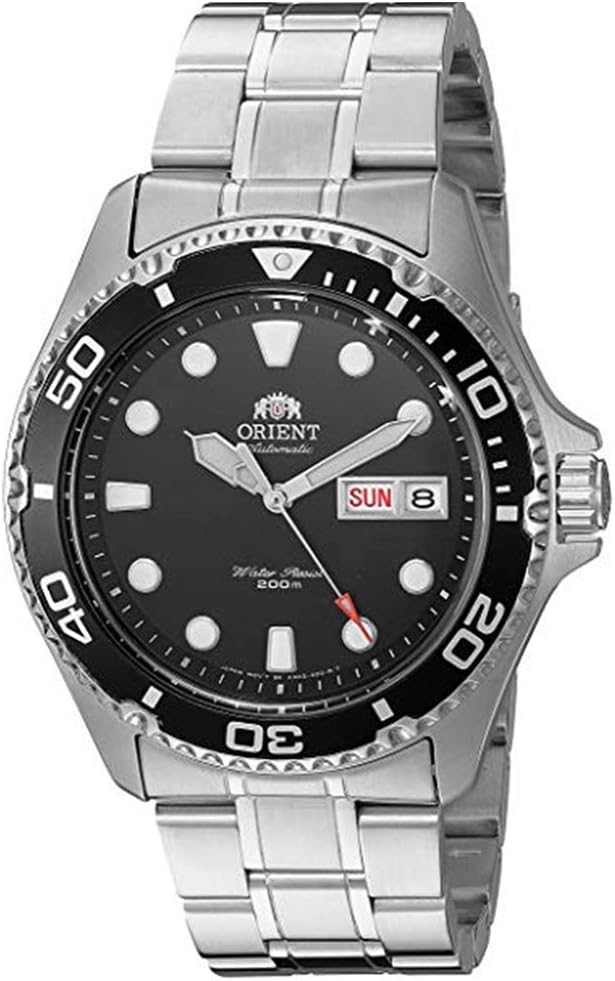 Men's Japanese Automatic/Hand-Winding Stainless Steel 200 Meter Diving Watch, Diving Watch