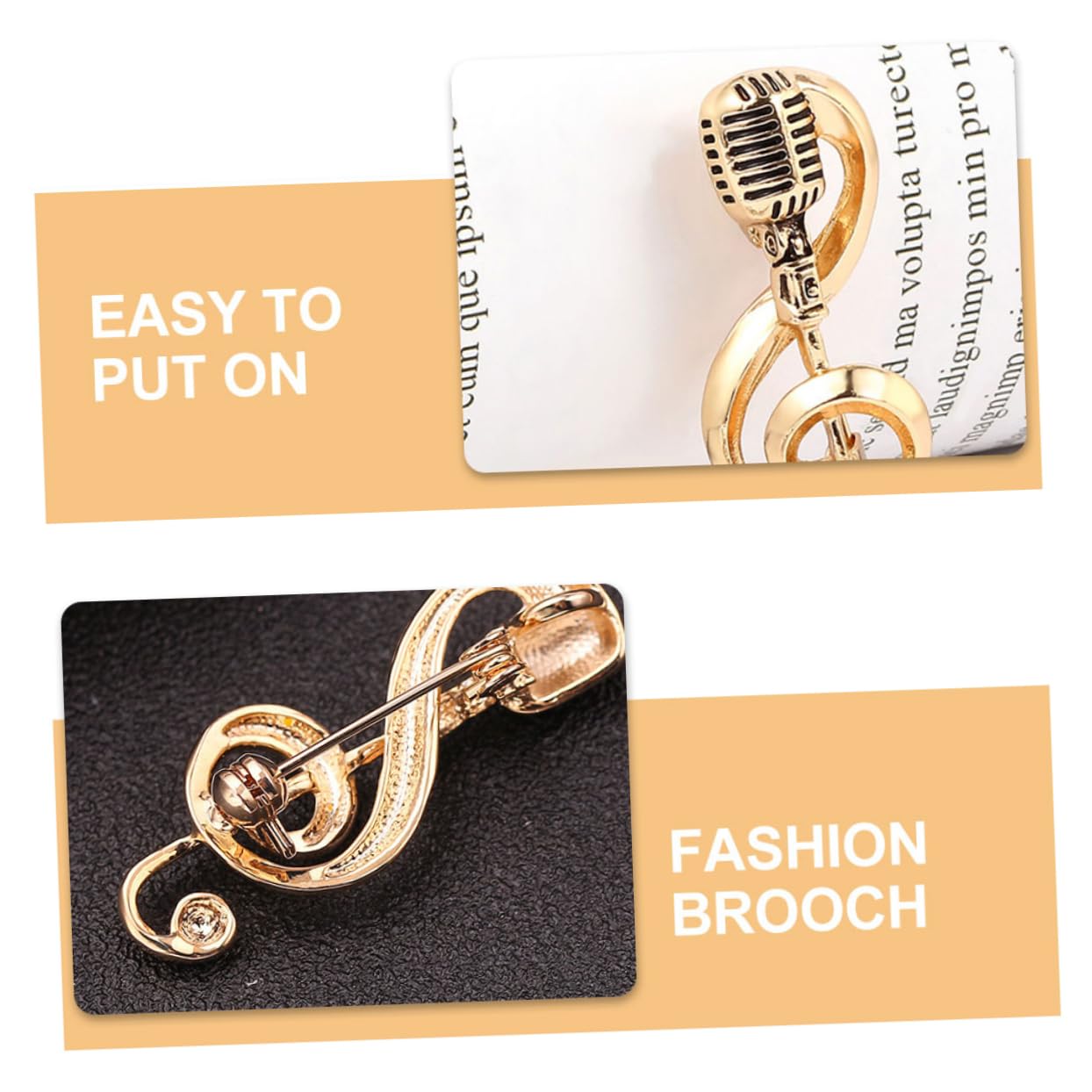 Adesivi per Piastre in Acciaio Microfono Donne Accessori Classici Accessori per la Fascia Europea e Americana Fascifica della retrò DECARE Musica A ZINCI