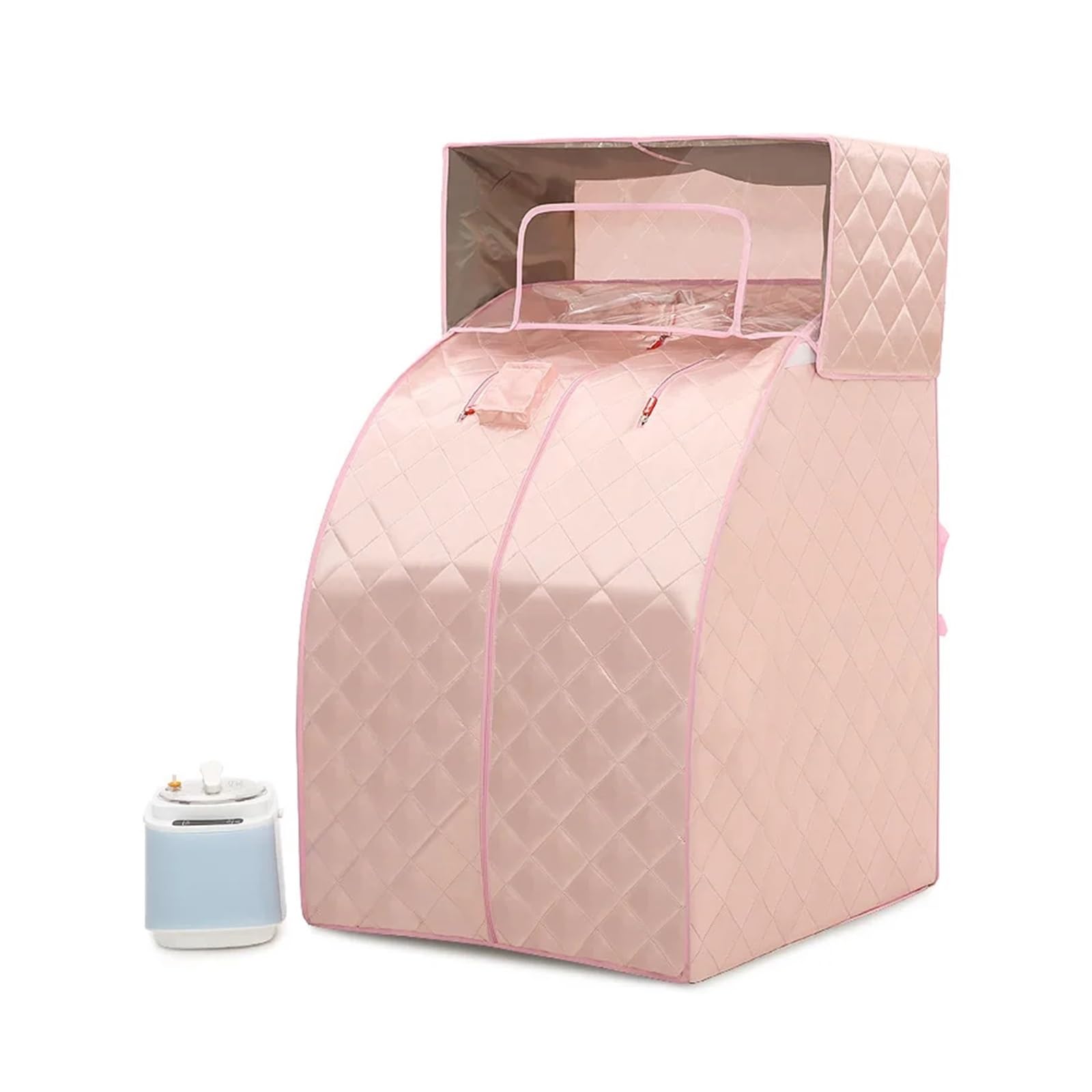 Przenośna Sauna Parowa Łaźnia Garnek Do Gotowania Na Parze Terapia Wyszczuplająca Domowa Kabina Prysznicowa Panel Parowy Spa Turecka(Pink)