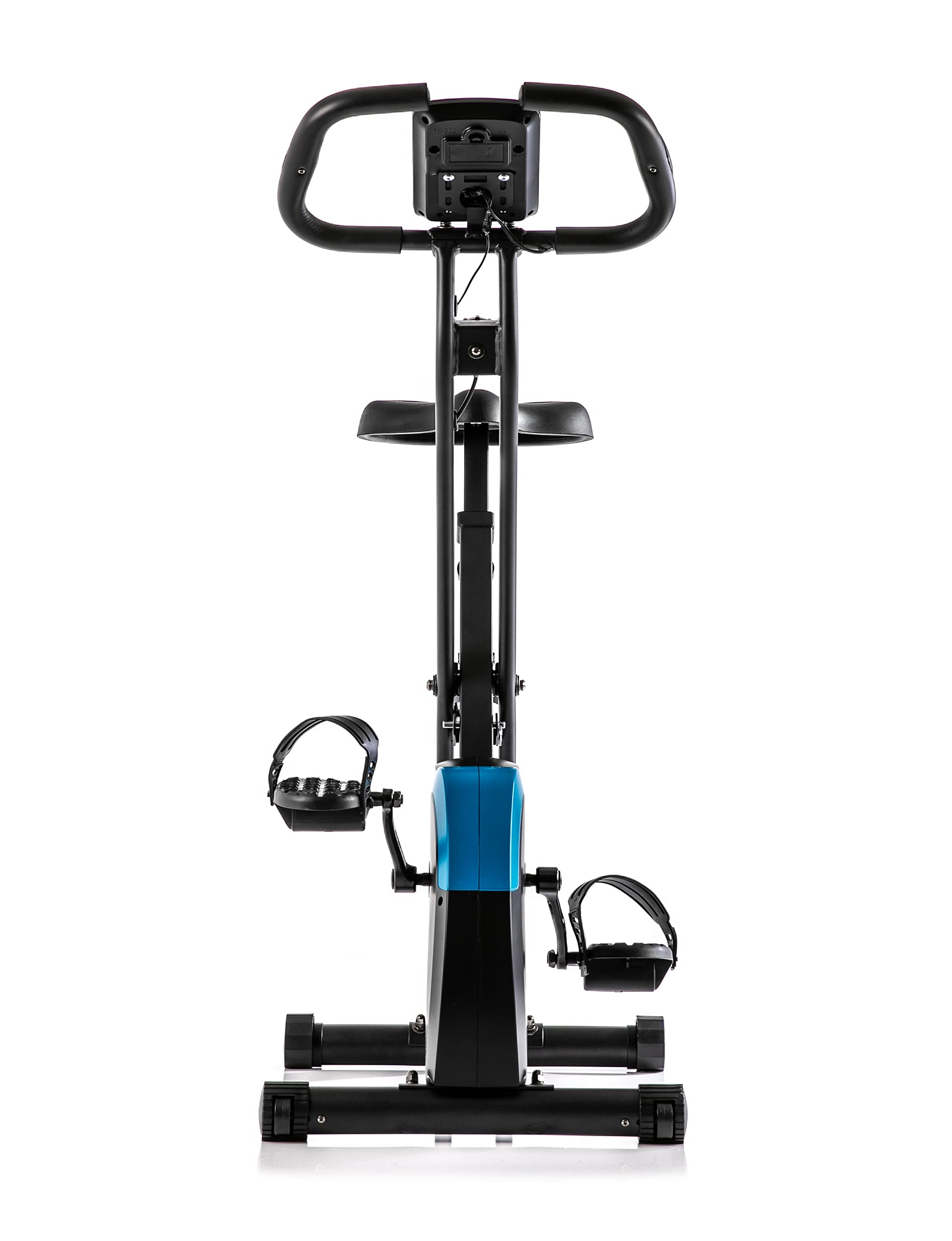 ZIPRO Cyclette da Casa Pieghevole con Magnetica Regolabile 8 Livelli, Sensori delle Pulsazioni, Display LCD e Sellino Comodo, Ciclette Silenziosa per Allenamento Cardio, Cyclette da Camera (Future X)