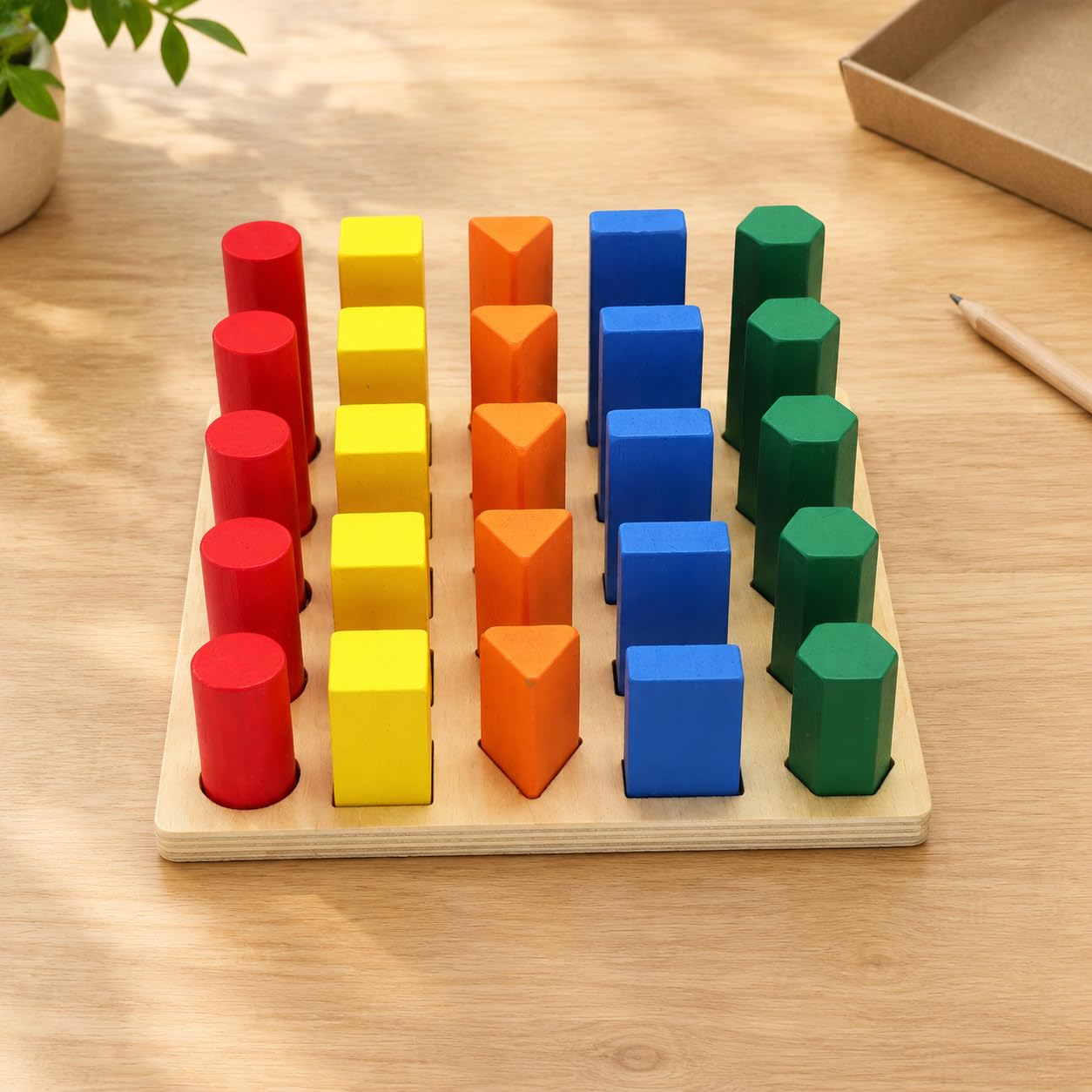 Gioco in Legno per Classificare le Forme