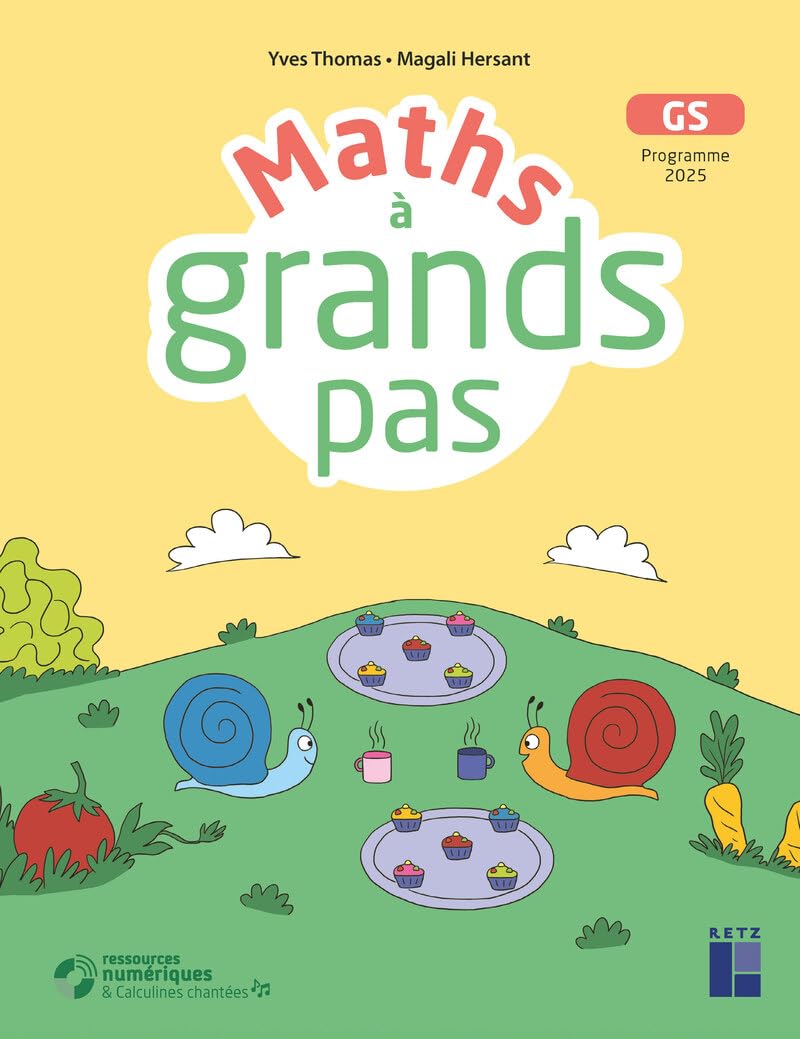 Maths à grands pas - GS (+ ressources numériques) - Programme 2025
