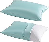 Vista 37 de NTBAY Paquete de 2 almohadas para niños pequeños con fundas de almohada, alternativa al plumón de algodón suave de 13 x 18 pulgadas, almohada