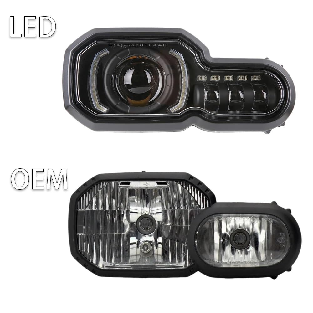 Reflektory motocyklowe Pasuje do Bmw F800GS F800R F700GS F650GS 2006-2018 Motorrad lampa czołowa reflektor LED reflektor