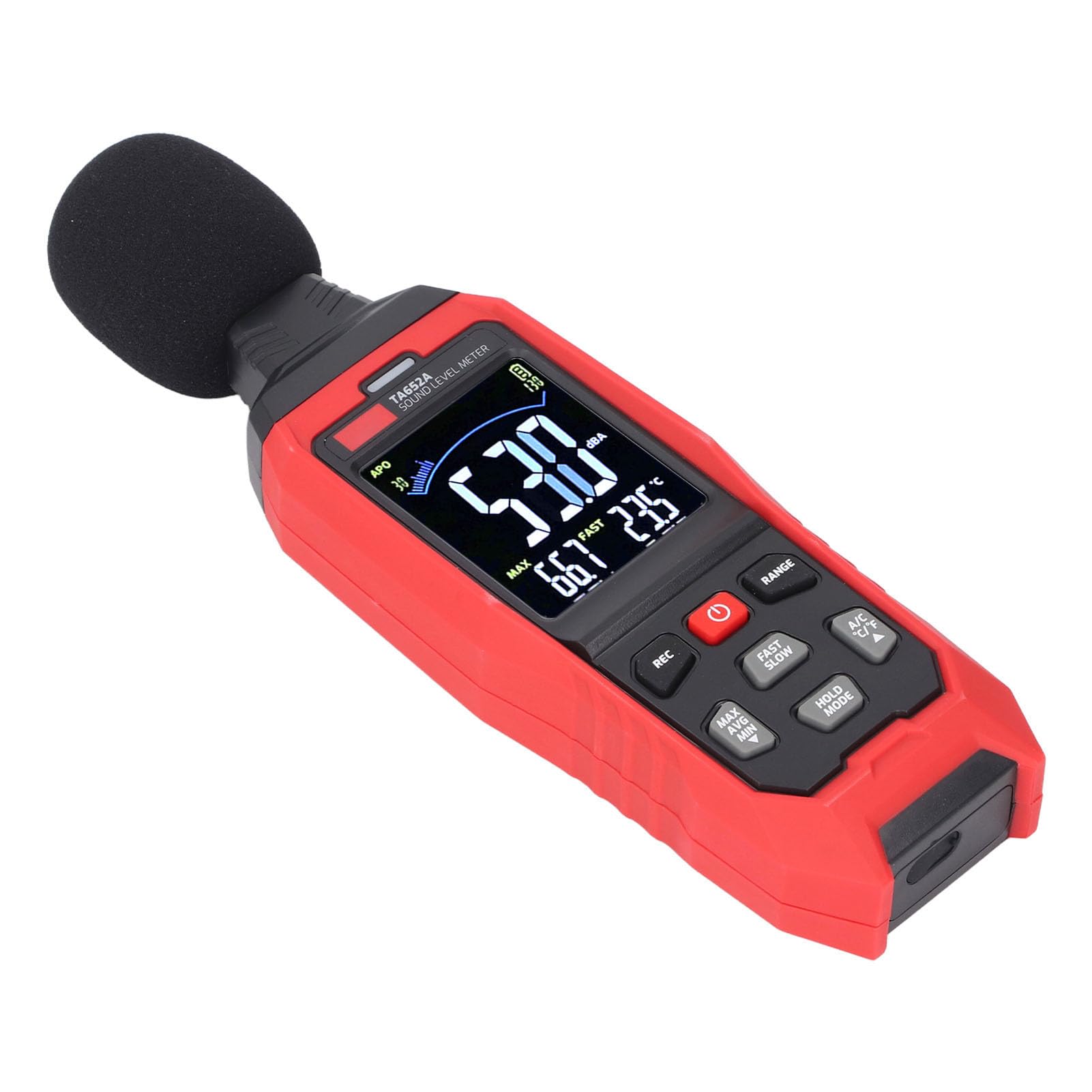 Ausla Detector de Lectores de Ruido de Nivel de Sonido Profesional DB DB para Entorno Industrial