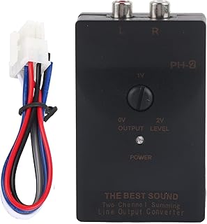 Auto Car RCa Output Stereo Speaker Line Output Converter Adjustable High To Low Level Converter with Delay Function Amplifier Add on Module with Delay Function
