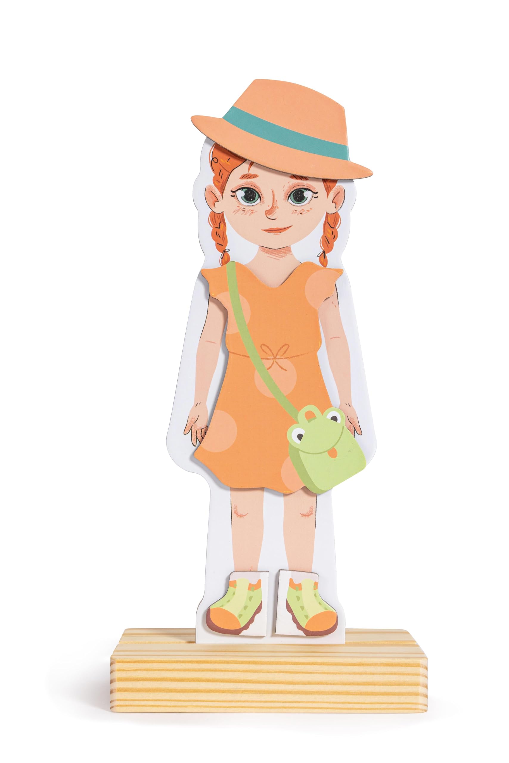 Hape Puzzle en Bois Je M'habille avec Mes Vêtements Aimantés - 66 Pièces, Jeu Enfant 3 Ans Apprentissage des Couleurs, Textures, Motifs - Cadeau Anniversaire, Maternelle - Figurines Garçon et Fille