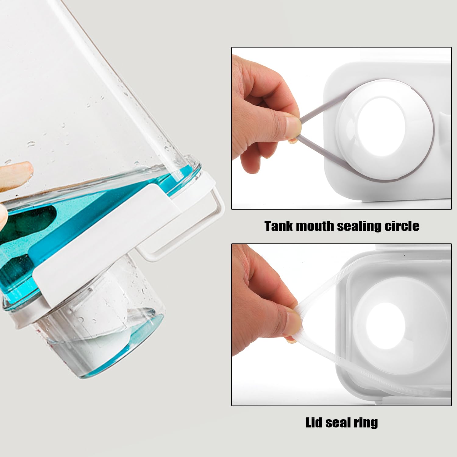 Dispensador de detergente líquido para lavandería, paquete de 4 dispensadores de jabón de lavandería de 78 onzas, soporte para detergente de lavandería con tapas para almacenamiento de lavandería,