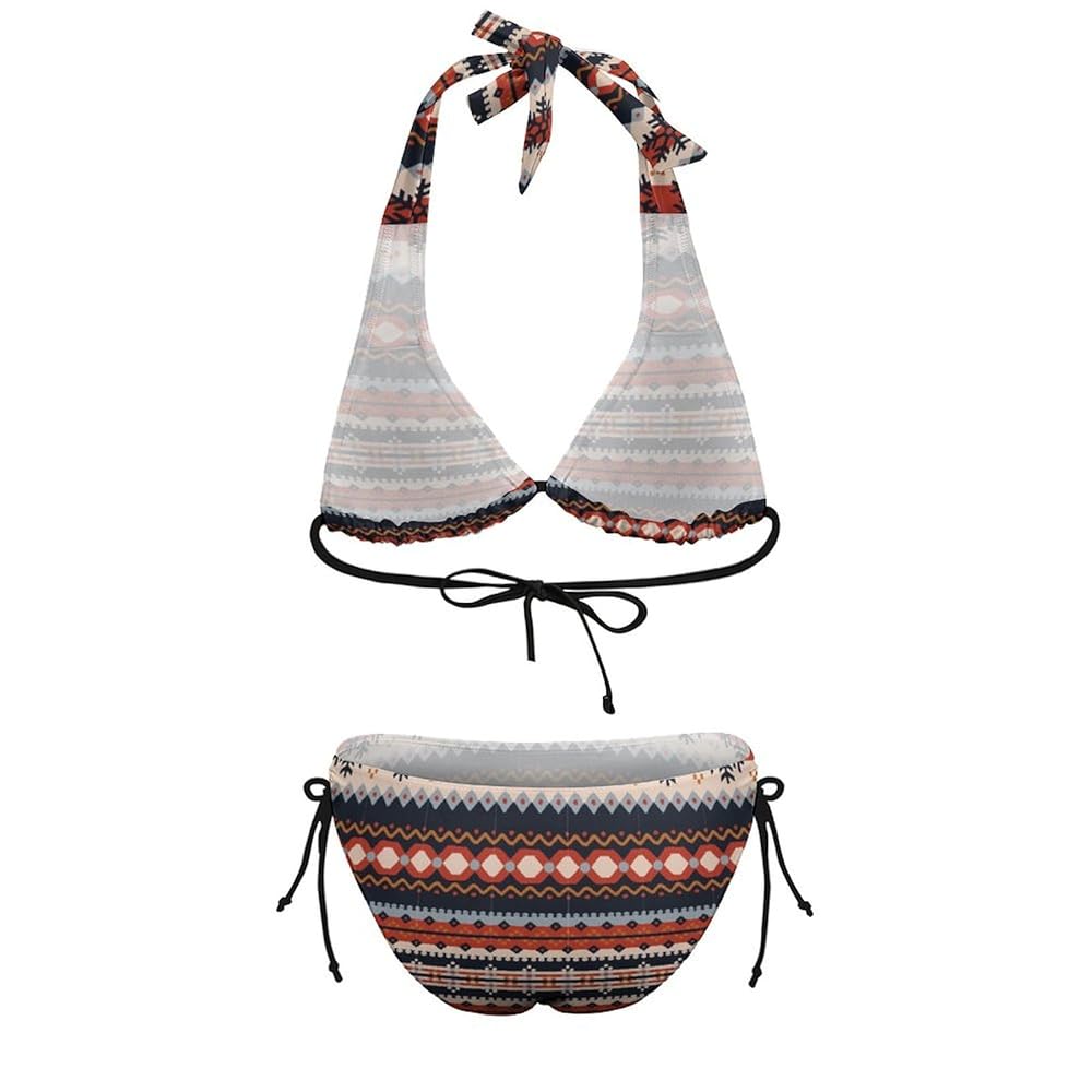 Amazon.com: Women Winter Theme Bikini Sets Triangle Swimsuit