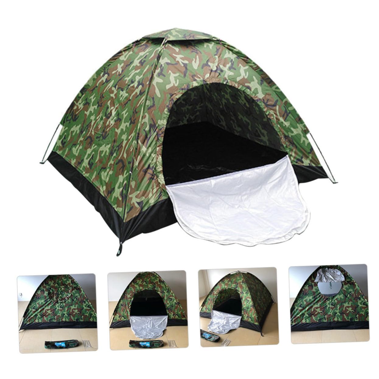 VICASKY Wasserdichtes Outdoor-notzelt Tarnmuster-campingzelt Robuste Konstruktion Praktisch für Camping und Reise