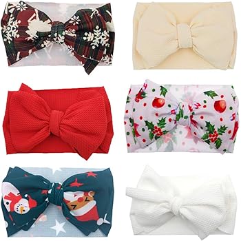 christmas bow baby girl