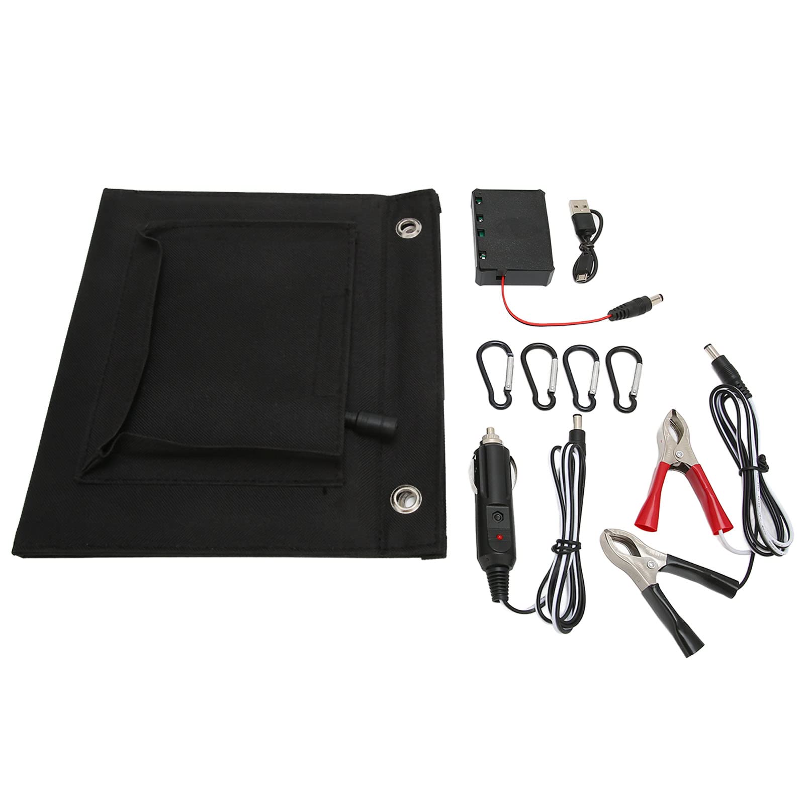 Chargeur Solaire Pliant Imperméable Portable 25W Chargeur Solaire Pliant Véhicule électrique Téléphone Mobile USB Charger Solaire pour la Randonnée en Camping