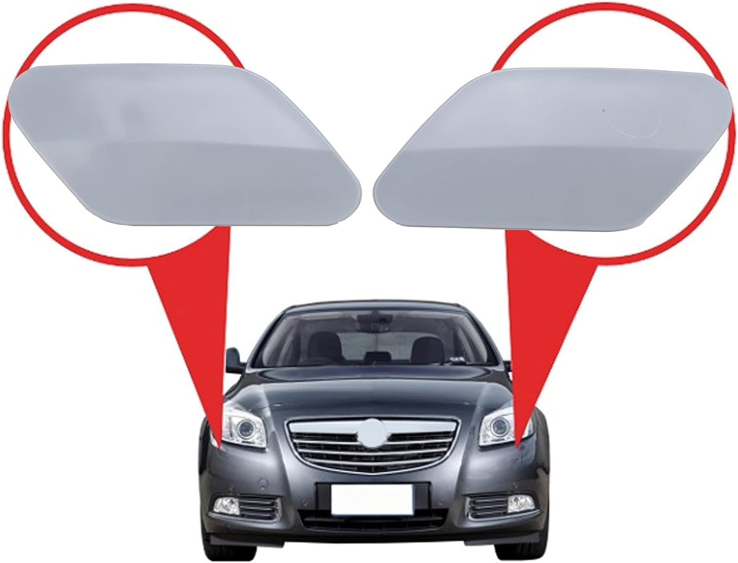 Coppia Coperchi Ugello Lavafari Aramox Per Opel Insignia (2008-2014) – Ricambio OEM 20998581 / 1452018 - 5