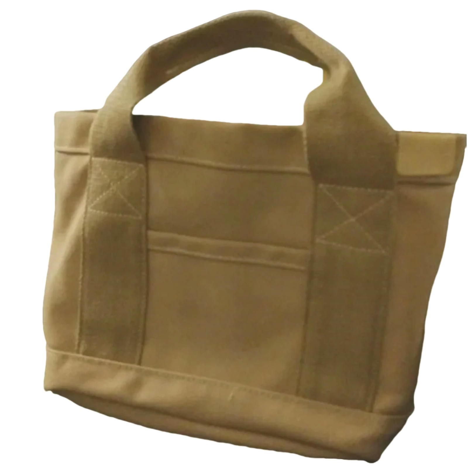Sac à bandoulière grand format en toile souple et résistante kaki