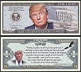 Lot of 2 BILLS - Donald Trump Presidential Million 45th President Dollar Bill