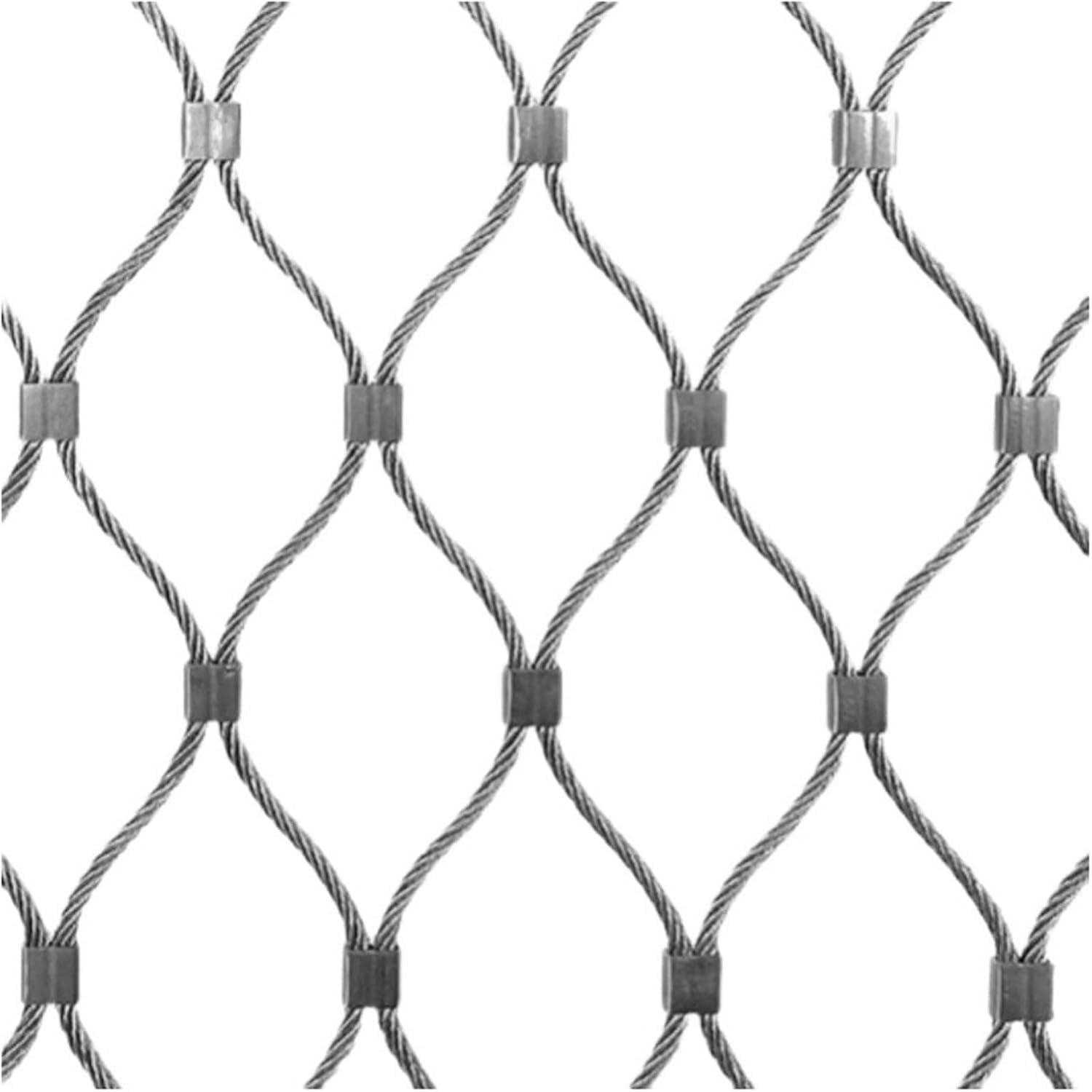 Maille de corde en acier inoxydable 304 robuste - Filet protection balcon flexible