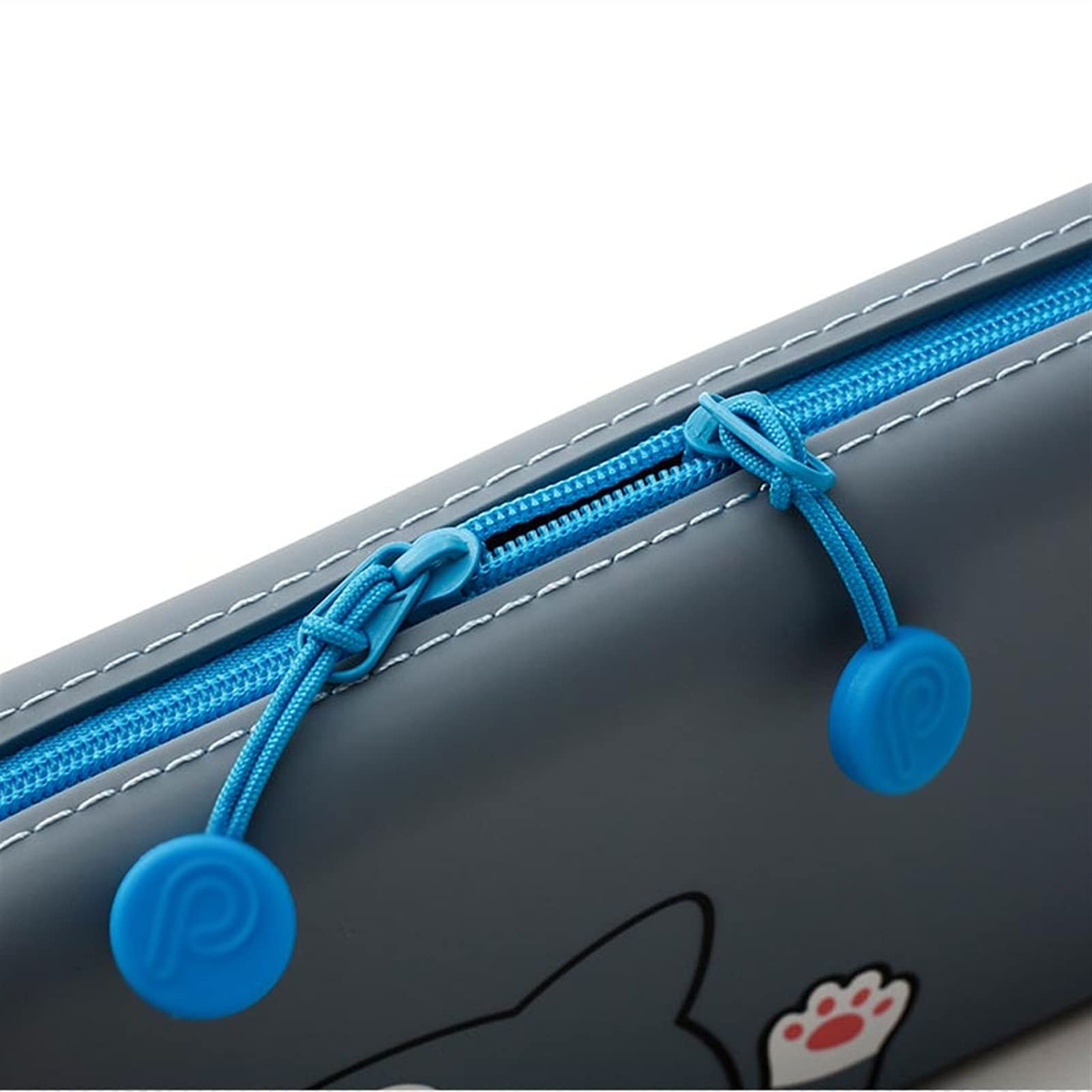 Niedliche Cartoon-Silikon-Bleistift-Fall-Student-Briefpapier-Tasche Einfache Große Kapazität Kreative Bleistiftkoffer Männer und Frauen Stift Tasche Mäppchen ​Federmäppchen (Color : C)