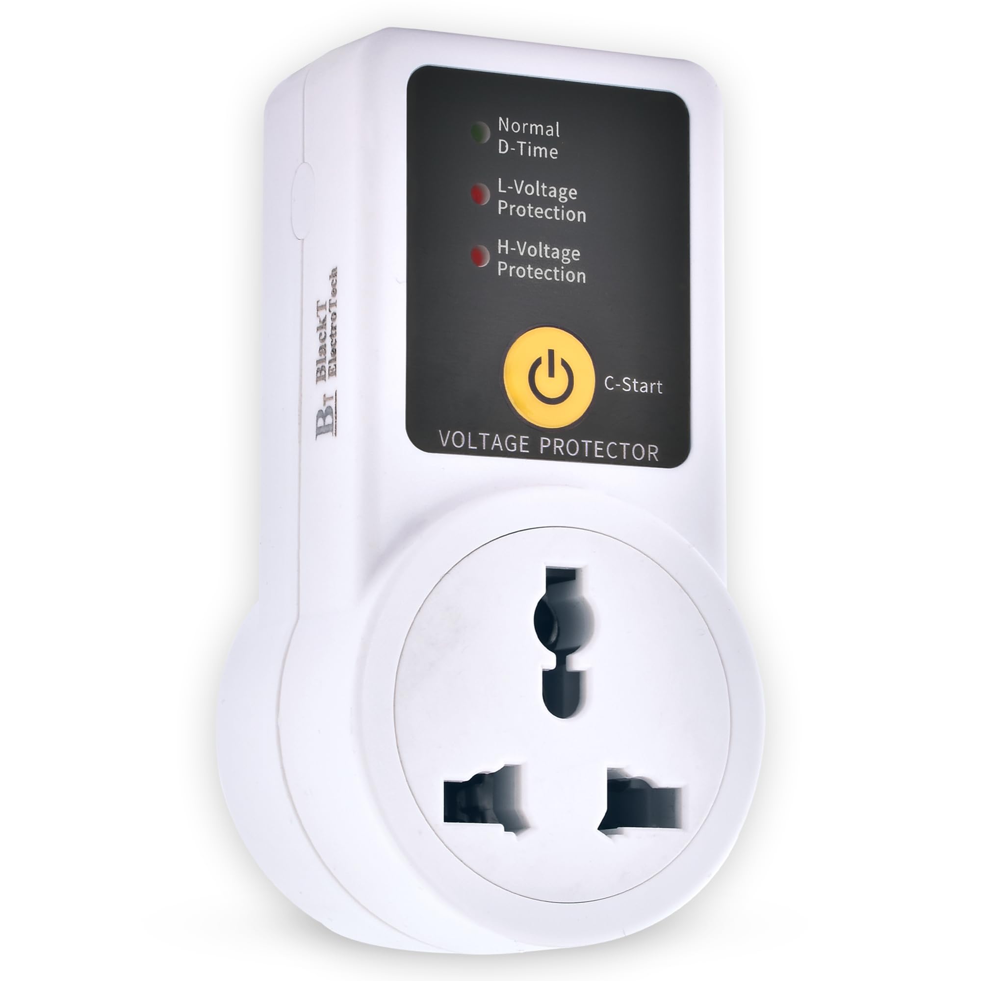 Blackt Electrotech BTSVP02 AC 220V 10A Automatic Voltage Protector Socket switcher- Surge Protector for Home Appliances, Refrigerators, Washing Machines and TV