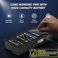 Vista 6 de Hantek Osciloscopio de mano 3 en 1, osciloscopio digital automático de 40 MHz 2 canales, multímetro, generador de forma de onda con pantalla LCD a