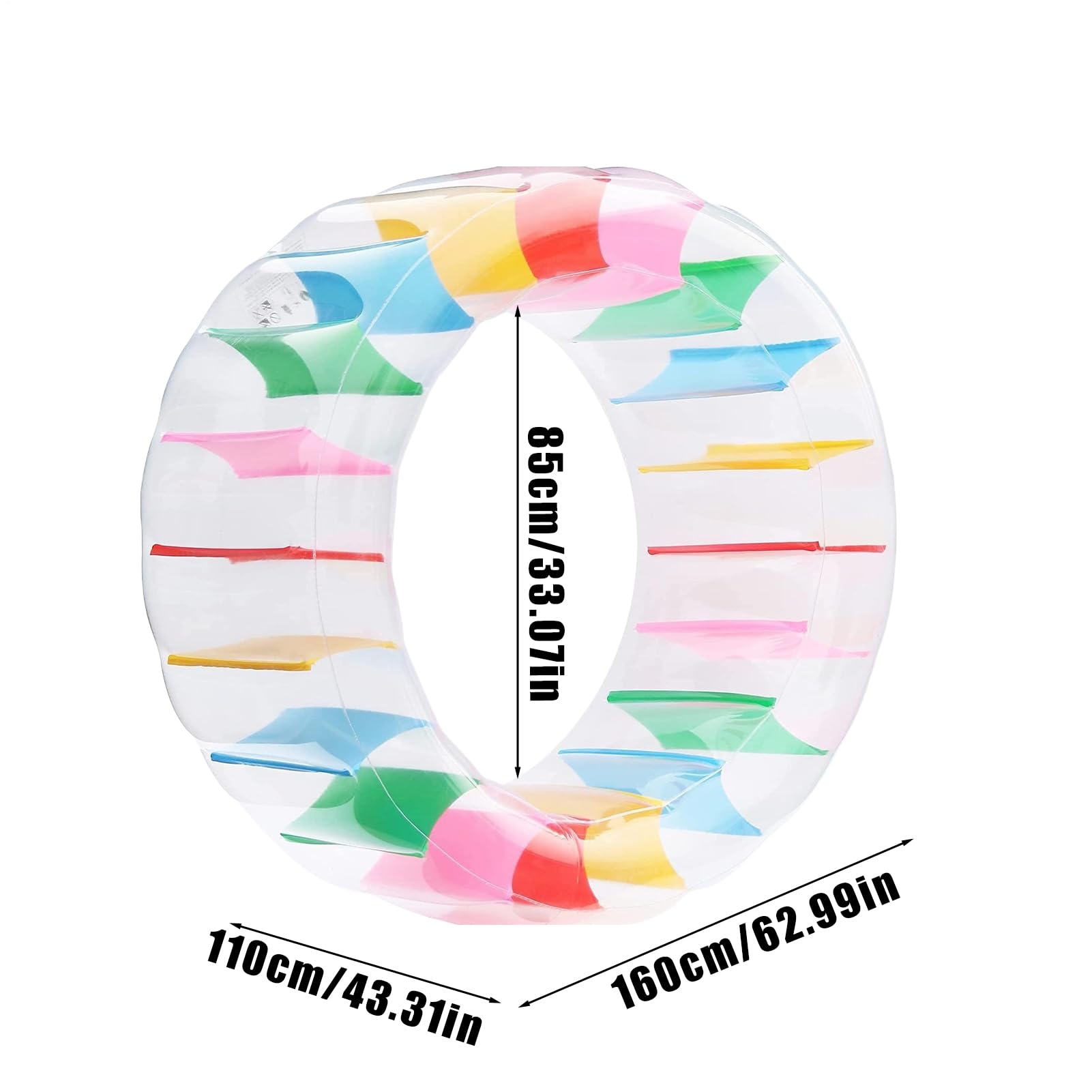 Piscina Flotador, Rueda Acuática Inflable, Rueda de Agua Inflable para Piscina, Rodillo de Agua Gigante para Niños y Niñas, Verano Inflable Deportes Acuáticos Juguetes