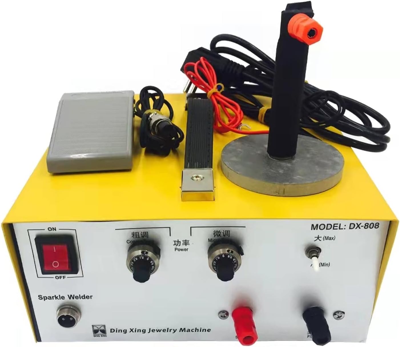 DX-808 Pulse Spot Welder Gold Silver Platinum Etc. Jewelry Welding Machine+Handheld Handles with High Efficiency