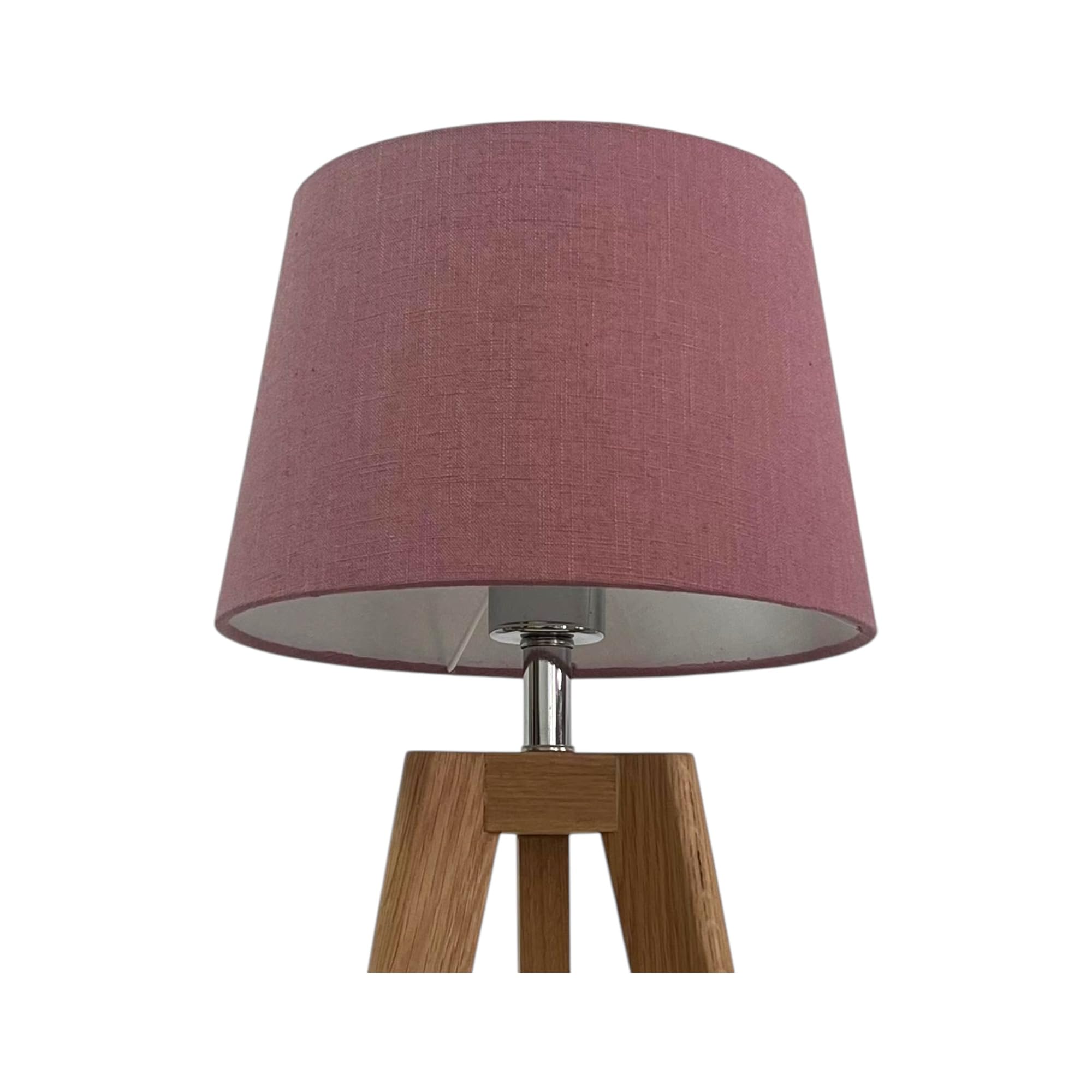 Mauve Textured 100% Linen Tapered Empire Lampshade