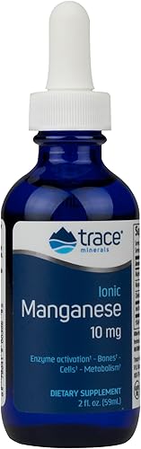 Trace Minerals Líquido de manganeso iónico 10 mg Suplemento 2 onzas